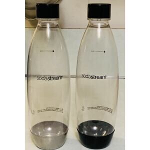 Reusable SodaStream Pack Of Two Sparkling Water Bottles 1L BPA-Free Leak Proof